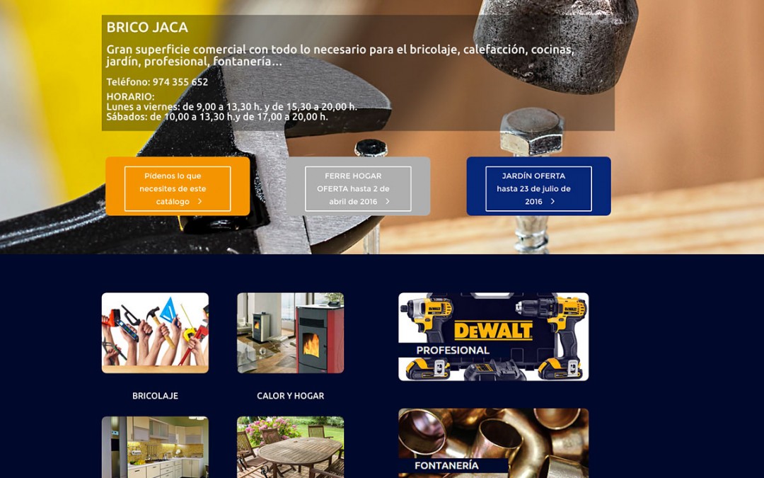 Web empresarial BRICO JACA