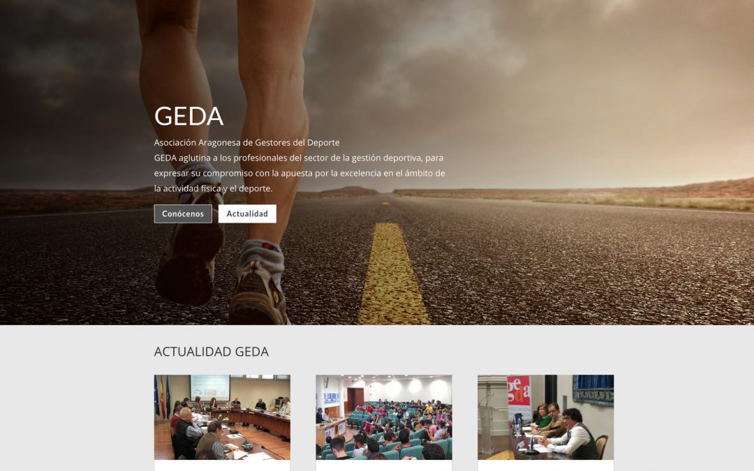 Web de GEDA, responsive y modificable